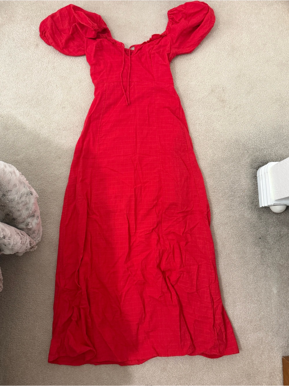 Billabong Red Strapless Maxi Dress